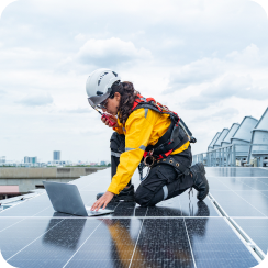 Solar panel diagnostic testing