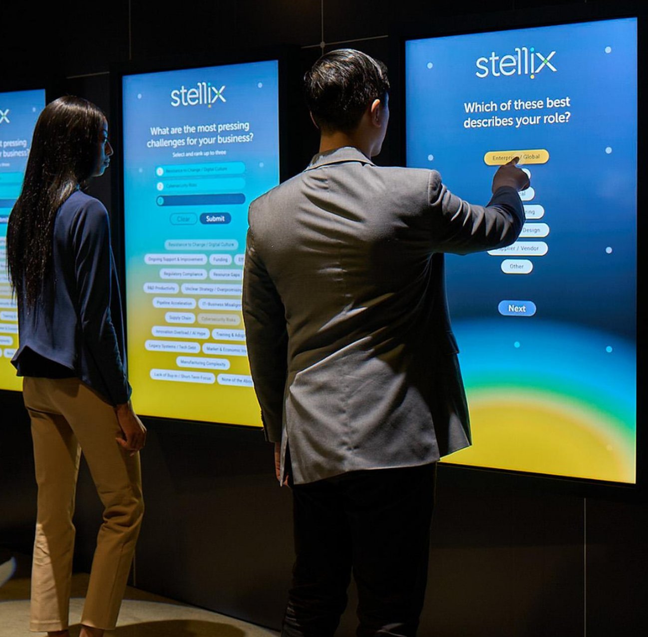 Stellix Experience Center interactive kiosk